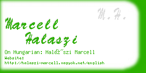 marcell halaszi business card